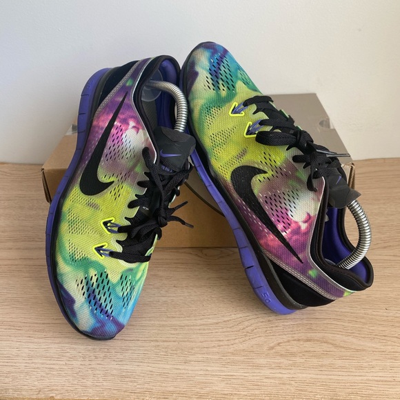 2014 Nike Free 5.0 TR Tie Dye Multicolor Women's running shoes - Size 8.5 - Picture 2 of 13